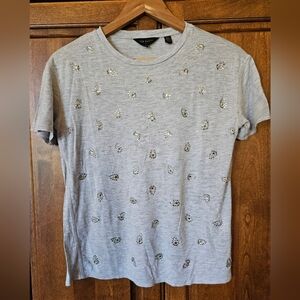 Ted Baker Gray Embellished Men's Shirt